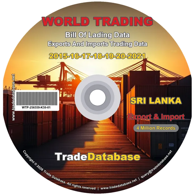 Sri Lanka Export & Import BL Data 2015-2021