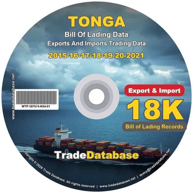 Tonga Export & Import BL Data 2015-2021