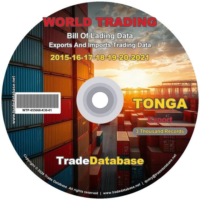 Tonga Export BL Data 2015-2021
