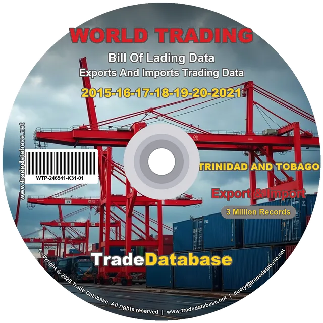 Trinidad and Tobago Export & Import BL Data 2015-2021