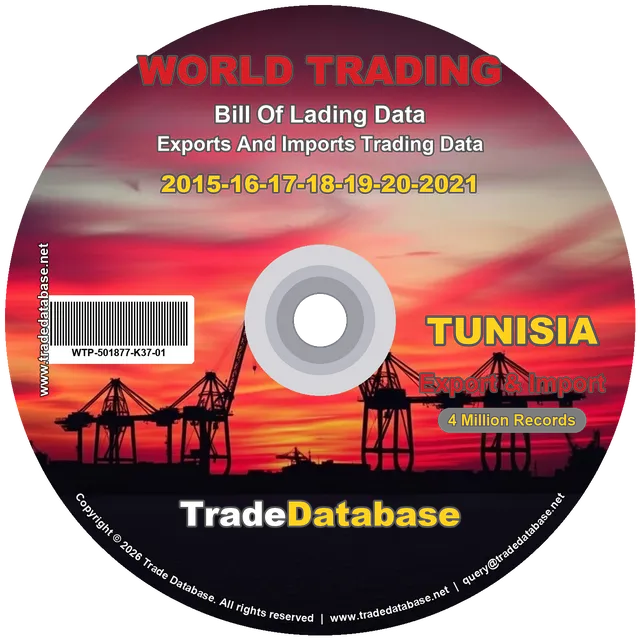 Tunisia Export & Import BL Data 2015-2021