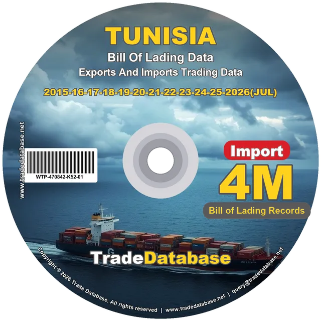 Tunisia Import BL Data 2015-2026