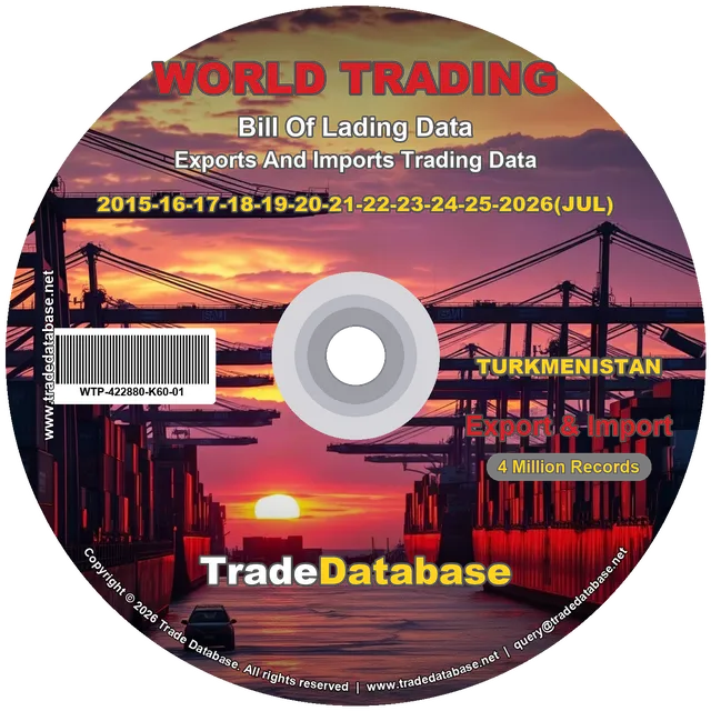 Turkmenistan Export & Import BL Data 2015-2026 CD