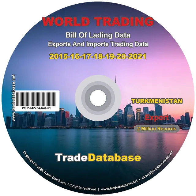 Turkmenistan Export BL Data 2015-2021 CD