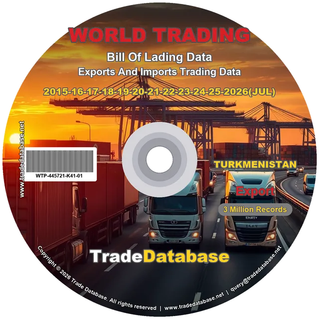 Turkmenistan Export BL Data 2015-2026 CD