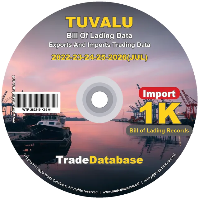 Tuvalu Import BL Data 2022-2026