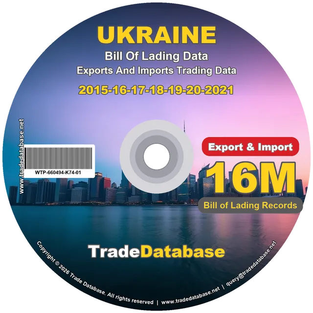 Ukraine Export & Import BL Data 2015-2021