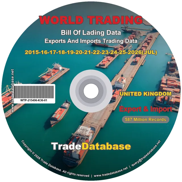 United Kingdom Export & Import BL Data 2015, 16, 17, 18, 19, 20, 21 + 2022, 23, 24, 25, 26 (upto July)