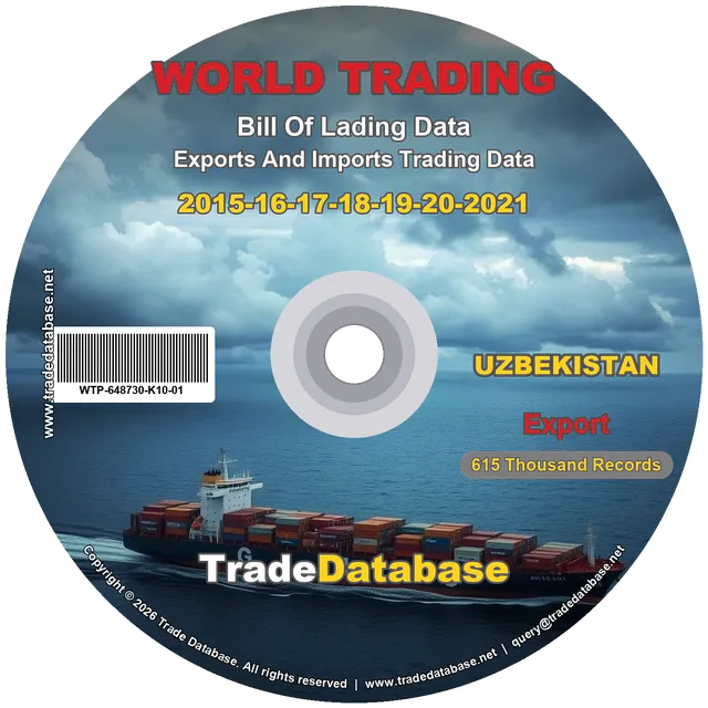 Uzbekistan Export BL Data 2015-2021 CD