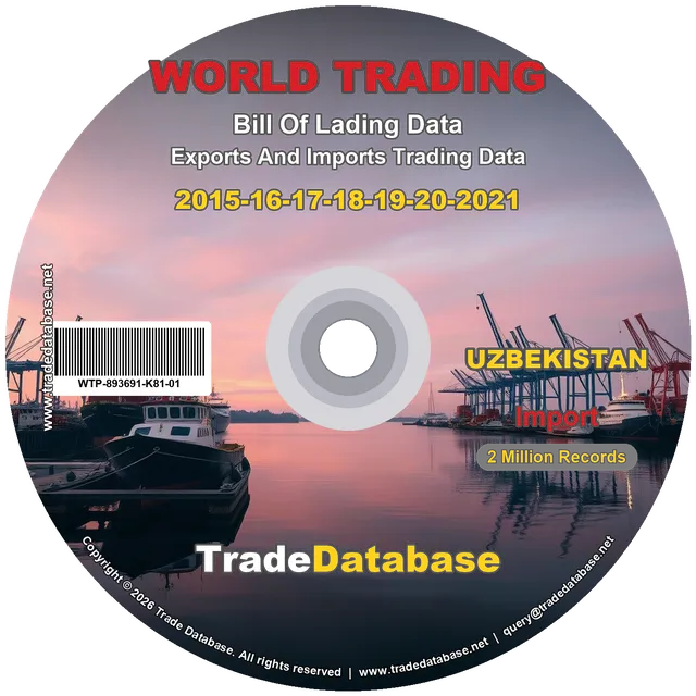 Uzbekistan Import BL Data 2015-2021 CD