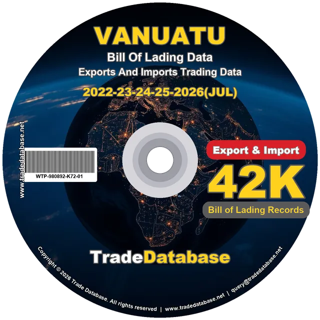 Vanuatu Export & Import BL Data 2022-2026