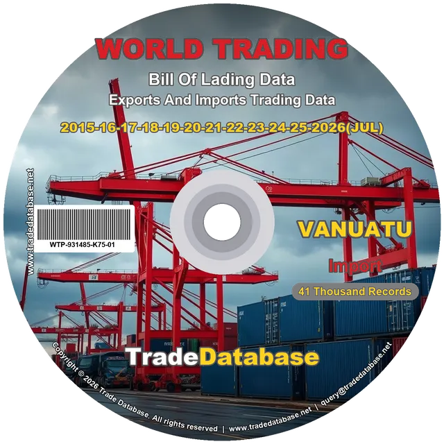 Vanuatu Import BL Data 2015-2026