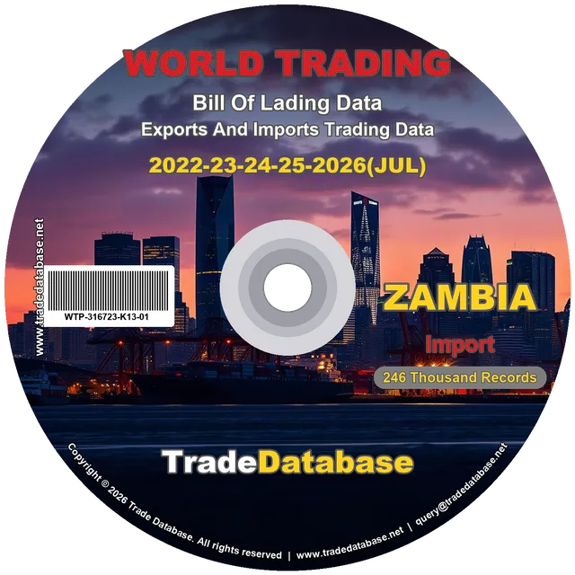 Zambia Import BL Data 2022-2026 CD