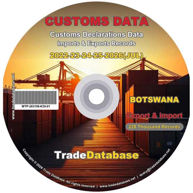 Botswana Customs Data 2022-2026 (Export & Import)