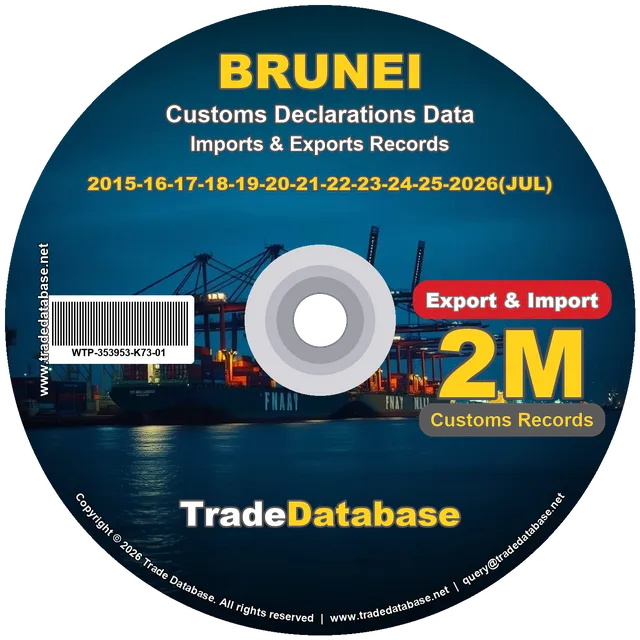 Brunei Customs Data 2015-2026 (Export & Import) CD