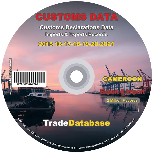 Cameroon Customs Data 2015-2021 (Export & Import)