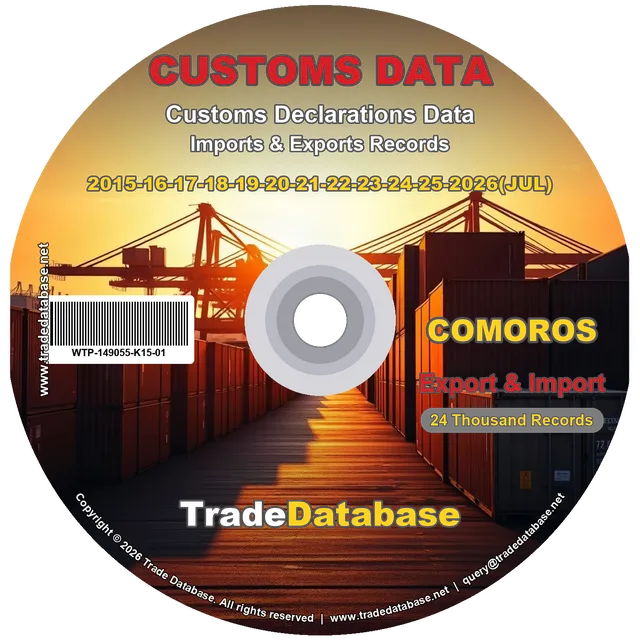 Comoros Customs Data 2015-2026 (Export & Import)