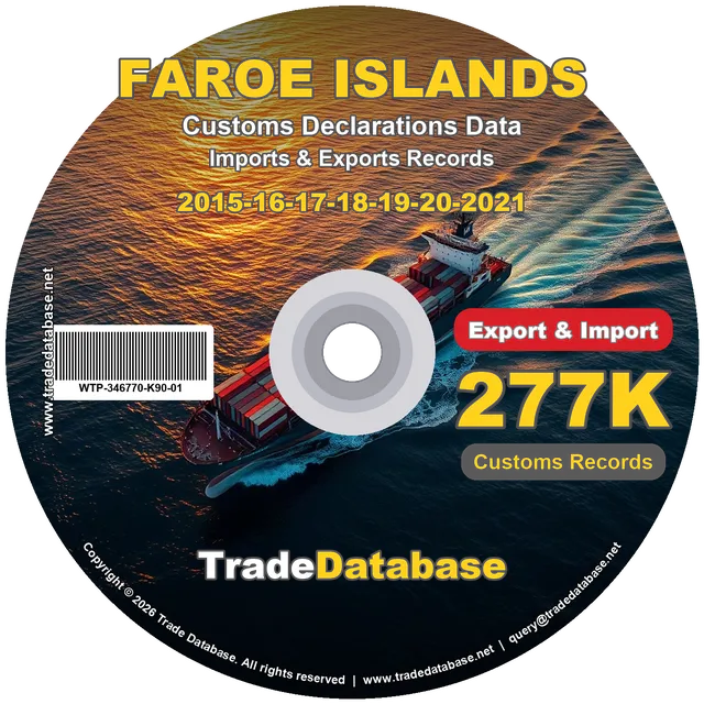 Faroe Islands Customs Data 2015-2021 (Export & Import)