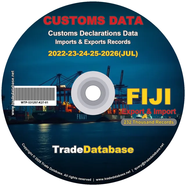 Fiji Customs Data 2022-2026 (Export & Import)