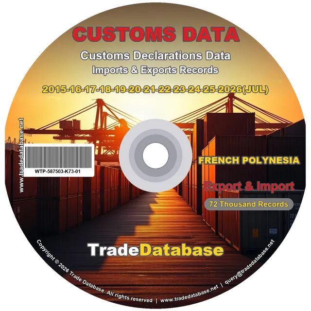 French Polynesia Customs Data 2015-2026 (Export & Import)