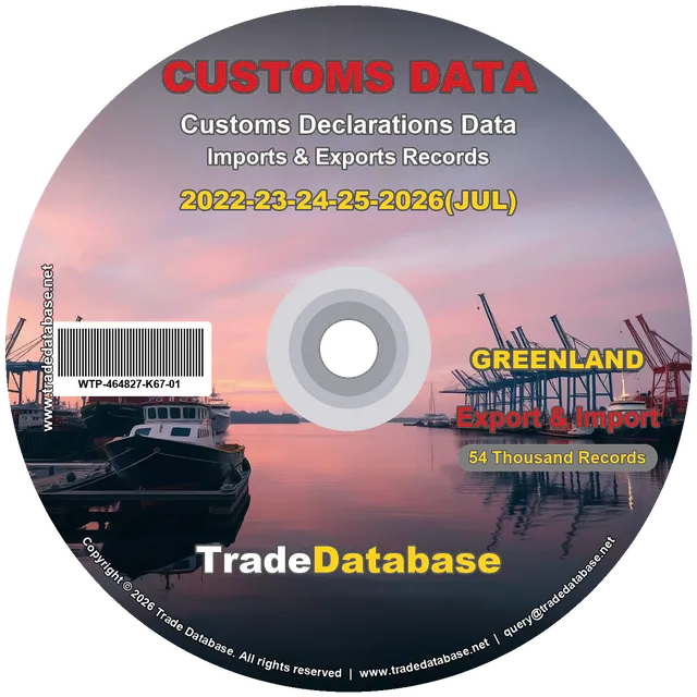 Greenland Customs Data 2022-2026 (Export & Import) CD