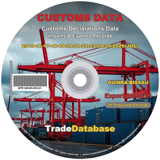Guinea-Bissau Customs Data 2015-2026 (Export & Import) CD