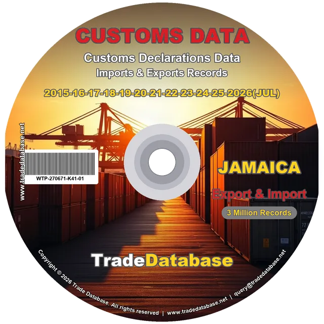 Jamaica Customs Data 2015-2026 (Export & Import) CD