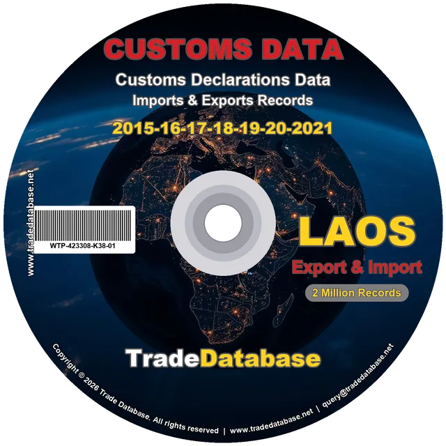 Laos Customs Data 2015-2021 (Export & Import) CD