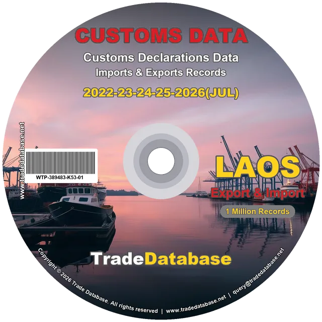 Laos Customs Data 2022-2026 (Export & Import) CD