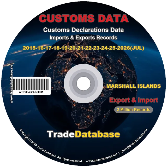 Marshall Islands Customs Data 2015-2026 (Export & Import) CD