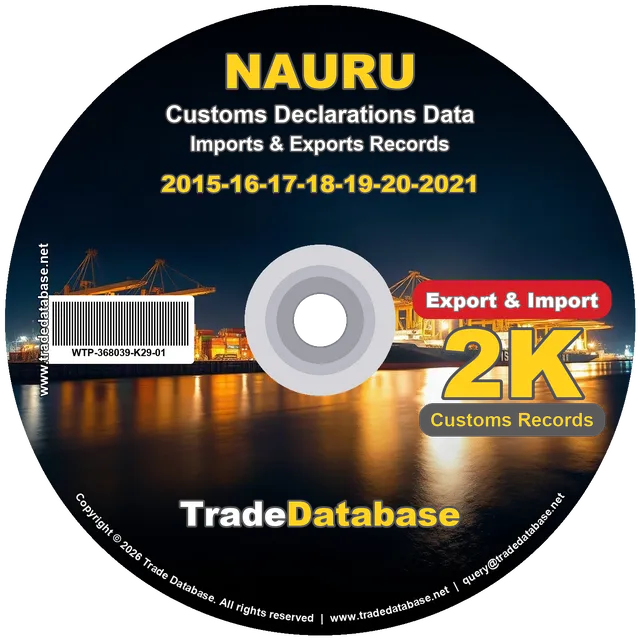 Nauru Customs Data 2015-2021 (Export & Import) CD