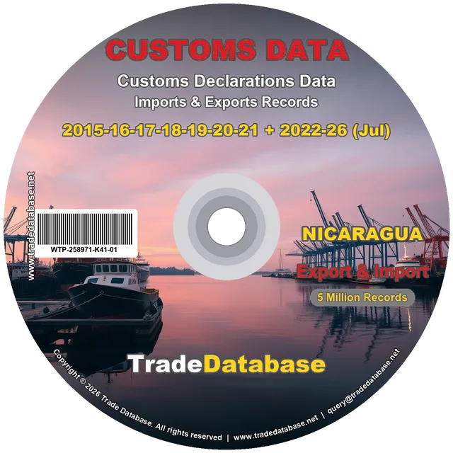 Nicaragua Customs Data 2015-2026 (Export & Import)