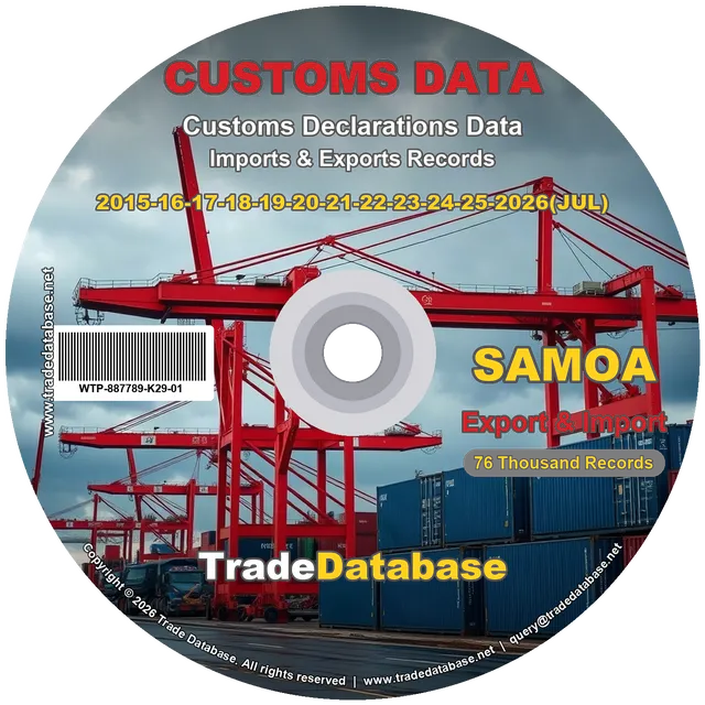Samoa Customs Data 2015-2026 (Export & Import)