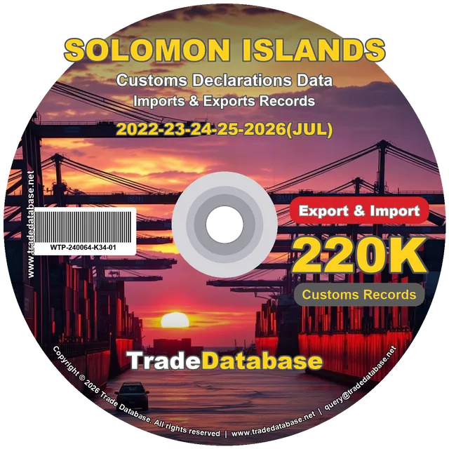 Solomon Islands Customs Data 2022-2026 (Export & Import)