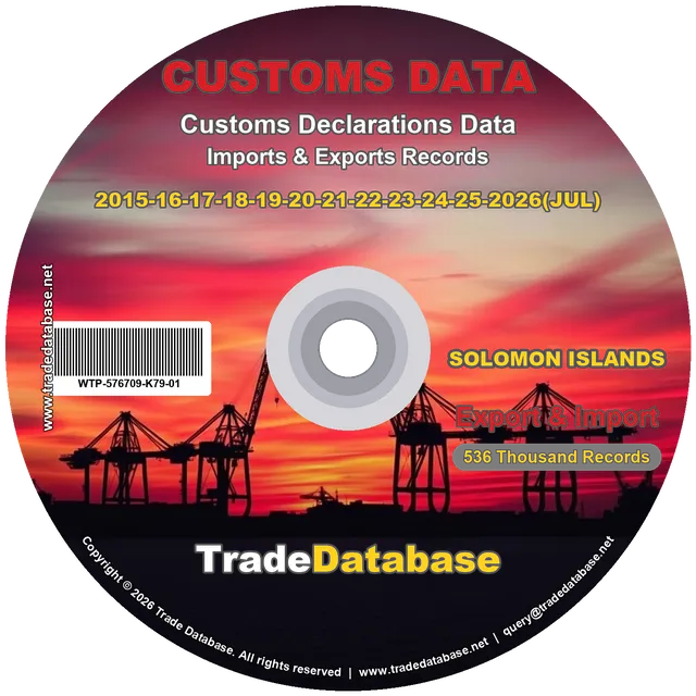Solomon Islands Customs Data 2015-2026 (Export & Import)