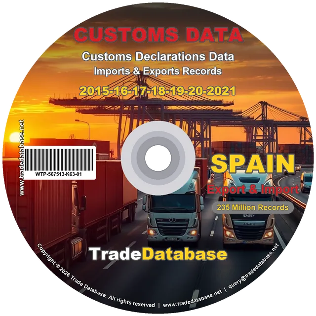 Spain Customs Data 2015-2021 (Export & Import)
