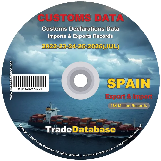 Spain Customs Data 2022-2026 (Export & Import)