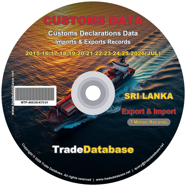 Sri Lanka Customs Data 2015-2026 (Export & Import)