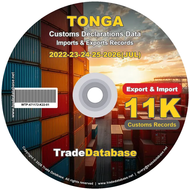 Tonga Customs Data 2022-2026 (Export & Import)