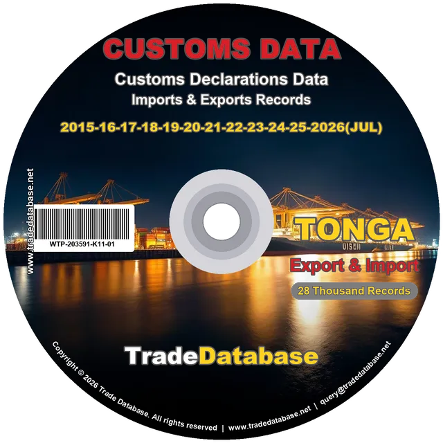 Tonga Customs Data 2015-2026 (Export & Import)