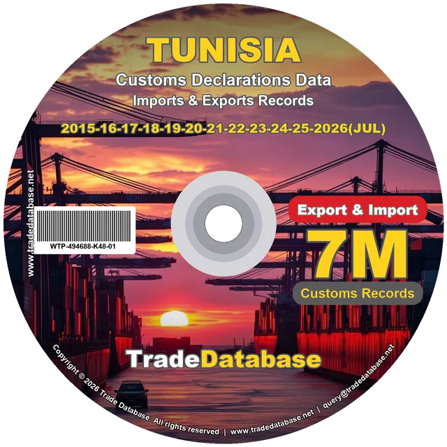 Tunisia Customs Data 2015-2026 (Export & Import)