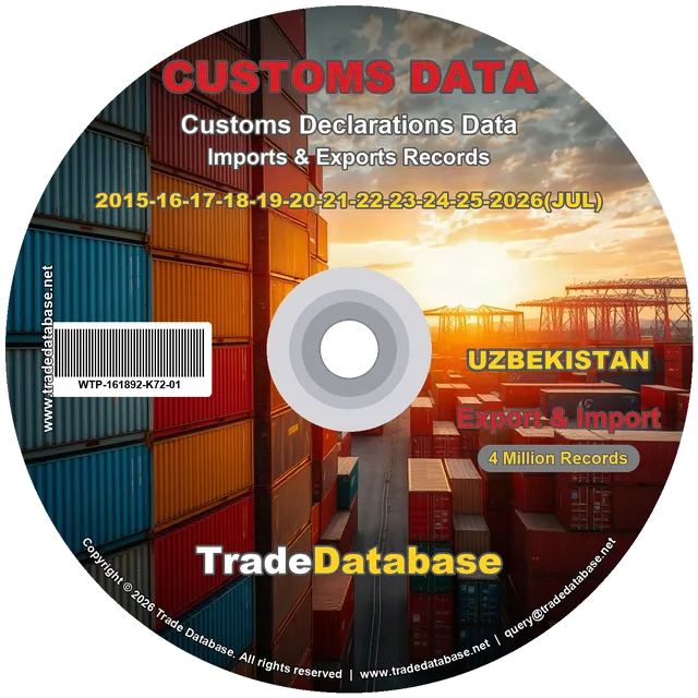 Uzbekistan Customs Data 2015-2026 (Export & Import) CD